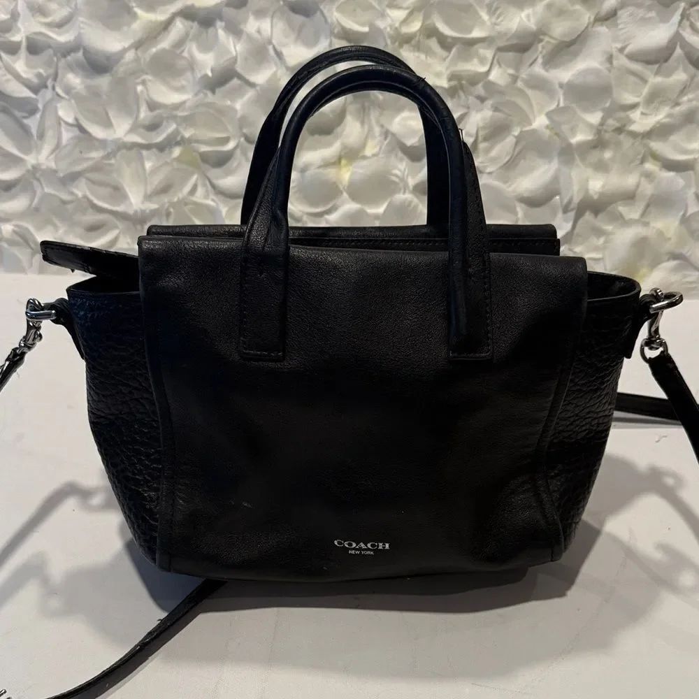 Coach Black Leather Satchel